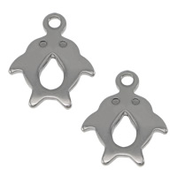 Stainless Steel Extender Chain Drop, Pisces, original color, 10x13x1mm, Hole:Approx 1.2mm, 1000PCs/Lot, Sold By Lot