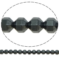 Nicht-magnetische Hämatit Perlen, Non- magnetische Hämatit, Doppelkegel, verschiedene Größen vorhanden & facettierte, schwarz, Bohrung:ca. 1mm, Länge:ca. 15.7 ZollInch, verkauft von Menge