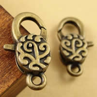 Zinc Alloy Lobster Clasp antique bronze color plated nickel lead & cadmium free Approx 1.5-2.5mm Sold By Bag