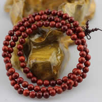108 Mala Beads Indonesian Lobular Rosewood with nylon elastic cord Round & Buddhist jewelry &  Sold By Lot