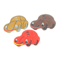 Iron on Patches, Cloth, Car, mixed colors, 92x60x1mm, 10Sets/Lot, 9PCs/Set, Sold By Lot