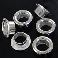 925 Sterling Silver Grommet, 8x8x3.50mm, Hole:Approx 4.15mm, 100PCs/Lot, Sold By Lot