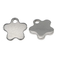 Stainless Steel Extender Chain Drop, Flower, original color, 12x12x1.50mm, Hole:Approx 1.5mm, 1000PCs/Lot, Sold By Lot