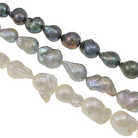 Cultured Freshwater Nucleated Pearl Beads, Keshi, natural, more colors for choice, Grade AAA, 13-18mm, Hole:Approx 0.8mm, Sold Per Approx 15.7 Inch Strand