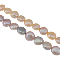 Pièce de culture des perles d'eau douce, perle d'eau douce cultivée, pièce de monnaie, naturel, plus de couleurs à choisir, grade AAA, 12-13mm, Trou:Environ 0.8mm, Vendu par Environ 15.3 pouce brin