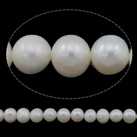 Cultured Potato Freshwater Pearl Beads, natural, white, Grade AA, 8-9mm, Hole:Approx 0.8mm, Sold Per Approx 15 Inch Strand