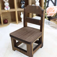 Props jóia Photo, madeira, Cadeira, café escuro, 123x63x93mm, 20PCs/Lot, vendido por Lot