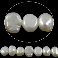Barock kultivierten Süßwassersee Perlen, Natürliche kultivierte Süßwasserperlen, natürlich, weiß, Klasse AA, 4-5mm, Bohrung:ca. 0.8mm, verkauft per ca. 15 ZollInch Strang