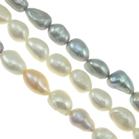 Barock kultivierten Süßwassersee Perlen, Natürliche kultivierte Süßwasserperlen, natürlich, keine, Klasse AA, 11-12mm, Bohrung:ca. 0.8mm, verkauft per ca. 15 ZollInch Strang