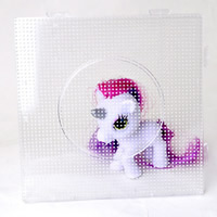 Hama Fuse Beads Pegboard Plastic Square 2.6mm DIY fuse Pegboards & transparent white Sold By Lot