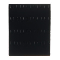 Affichage multifonction, velours de coton, avec bois, rectangle, noire, 200x252x83mm, 5PC/lot, Vendu par lot