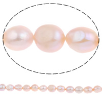 Cultured Baroque Freshwater Pearl Beads, natural, purple, 10-11mm, Hole:Approx 0.8mm, Sold Per Approx 15.7 Inch Strand