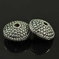 Tibetan Style Spacer Beads, Saucer, antique silver color plated, nickel, lead & cadmium free, 11mm, Hole:Approx 2mm, 500PCs/Lot, Sold By Lot