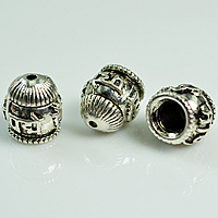 Tibetan Style Bead Cap, antique silver color plated, Buddhist jewelry & om mani padme hum, nickel, lead & cadmium free, 9.40x10mm, Hole:Approx 1mm, 150PCs/Lot, Sold By Lot