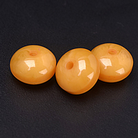 Buddhistische Perlen, Harz, flache Runde, buddhistischer Schmuck, 10x7mm, Bohrung:ca. 1.5mm, 1000PCs/Menge, verkauft von Menge