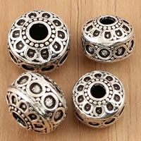 Ταϊλάνδη Sterling Silver Beads, Rondelle, διαφορετικό μέγεθος για την επιλογή, Sold Με τσάντα