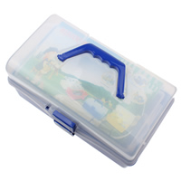 plastique boîte de clou, rectangle, transparent, 300x160x140mm, Vendu par PC