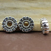 Tibetan Style Spacer Beads, Rondelle, antique silver color plated, nickel, lead & cadmium free, 6mm, Hole:Approx 1.5mm, 1500PCs/Lot, Sold By Lot