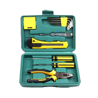 Plastic Home Repairing Tool Set with Stainless Steel Rectangle Sold By Lot