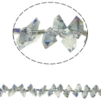 Abalorios de Cristal Imitación de Swarovsky, Diamante, chapado en colorido, facetas & imitación de cristal de swarovski, Sombra de Cristal Bronce, 8mm, agujero:aproximado 1mm, aproximado 150PCs/Sarta, Vendido para aproximado 15.5 Inch Sarta