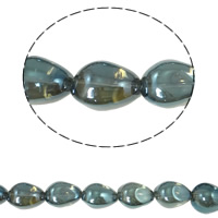 Imitation CRYSTALLIZED™ Element Crystal Beads, colorful plated, imitation CRYSTALLIZED™ element crystal, Montana, 13x17mm, Hole:Approx 1mm, Approx 40PCs/Strand, Sold Per Approx 15.5 Inch Strand