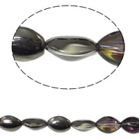 Imitation CRYSTALLIZED™ Element Crystal Beads, colorful plated, imitation CRYSTALLIZED™ element crystal, Crystal Bronze Shade, 12.5x18mm, Hole:Approx 1mm, Approx 40PCs/Strand, Sold Per Approx 15.5 Inch Strand