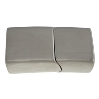 Stainless Steel Magnetic Clasp, Rectangle, original color, 25x14x8mm, Hole:Approx 12x6mm, 20PCs/Lot, Sold By Lot