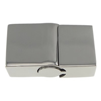 Stainless Steel Magnetic Clasp, Rectangle, original color, 21x12x7mm, Hole:Approx 10x4mm, 20PCs/Lot, Sold By Lot