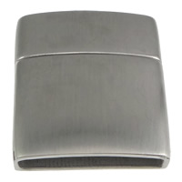 магнитная  застежка  из нержавеющей стали, нержавеющая сталь, Прямоугольная форма, оригинальный цвет, 21x24x7mm, отверстие:Приблизительно 18x4mm, 20ПК/Лот, продается Лот