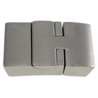 Stainless Steel Magnetic Clasp, Rectangle, original color, 28x20x10mm, Hole:Approx 17x5mm, 10PCs/Lot, Sold By Lot