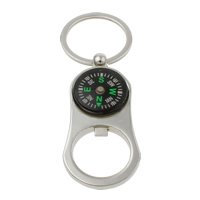 Zinc Alloy Key Chain with iron ring & Plastic platinum color plated with compass nickel lead & cadmium free Approx 29mm Length Approx 4 Inch Sold By Bag