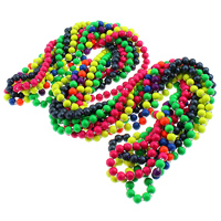 Erdő Pulóver Nyaklánc, -val Glass Seed Beads, Kerek, 2-strand, kevert színek, 7x8mm, Hossz Kb 54 inch, 20Strands/Lot, Által értékesített Lot