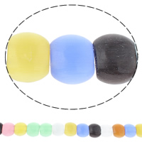 Cats Eye Jewelry Beads, mixed colors, 17x14x5mm, Hole:Approx 1mm, Length:Approx 11 Inch, 10Strands/Bag, Approx 20PCs/Strand, Sold By Bag