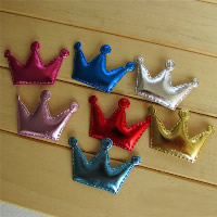Hair Accessories DIY Findings PU Leather with Cotton Crown for children mixed colors Sold By Lot