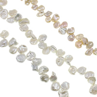Keshi Cultured Freshwater Pearl Beads, natural, more colors for choice, 10-12mm, Hole:Approx 0.8mm, Sold Per Approx 15.7 Inch Strand