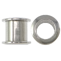 303 Stainless Steel Grommet, Column, original color, 8x7x8mm, Hole:Approx 5mm, 300PCs/Lot, Sold By Lot