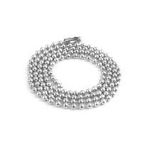Stainless Steel Chain Necklace & ball chain original color nickel lead & cadmium free 2.40mm Sold By Lot