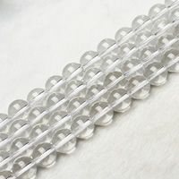 Natural Clear Quartz Beads, Round, different size for choice, clear, Hole:Approx 0.5mm, Sold Per Approx 15 Inch Strand