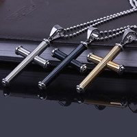 Titanium Steel Pendants Cross plated mixed colors Approx 3-8mm Sold By Bag