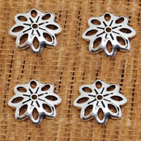 Thailand Sterling Sølv Bead Caps, Flower, 7.5mm, Hole:Ca. 0.5mm, 240pc'er/Lot, Solgt af Lot