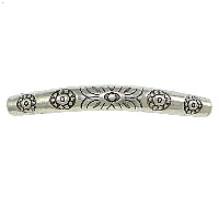 Zinc Alloy Curved Tube Beads antique silver color plated nickel lead & cadmium free Approx 1.5mm Sold By Lot