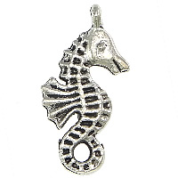 Zinc Alloy Animal Pendants Seahorse antique silver color plated nickel lead & cadmium free Approx 1.5mm Sold By Lot