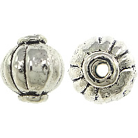 Tibetan Style Jewelry Beads, Lantern, antique silver color plated, nickel, lead & cadmium free, 7x7mm, Hole:Approx 1mm, 1000PCs/Lot, Sold By Lot