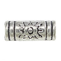 Tibetan Style Jewelry Beads, Column, antique silver color plated, nickel, lead & cadmium free, 9.50x3.50mm, Hole:Approx 1.5mm, 1000PCs/Lot, Sold By Lot