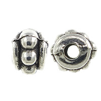 Tibetan Style Jewelry Beads, Rondelle, antique silver color plated, nickel, lead & cadmium free, 4x6mm, Hole:Approx 1mm, 1000PCs/Lot, Sold By Lot