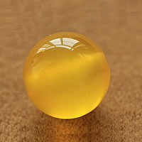 Natural Yellow Agate Beads Round Grade AAAAA Sold By Lot
