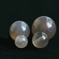 Grey Agate Beads, Round, different size for choice, Grade AAAAA, Sold By Lot