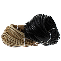 Cowhide Cord, more colors for choice, 5x2.50mm, 100m/Lot, Sold By Lot