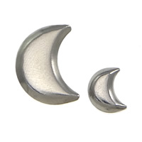 Stainless Steel Cabochon Setting, 304 Stainless Steel, Moon, different size for choice, original color, 2000PCs/Lot, Sold By Lot