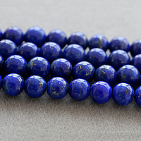 Natural Lapis Lazuli Beads, Round, different size for choice, Sold By Lot